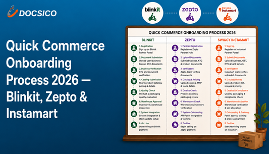 Quick Commerce Onboarding Process 2026 — Blinkit, Zepto & Instamart